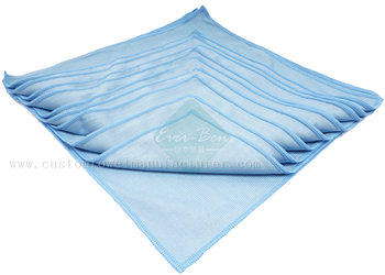 China Bulk Custom reusable microfiber cloths Manufacturer Blue Fast Drying Hair Towel Supplier for USA Canada American